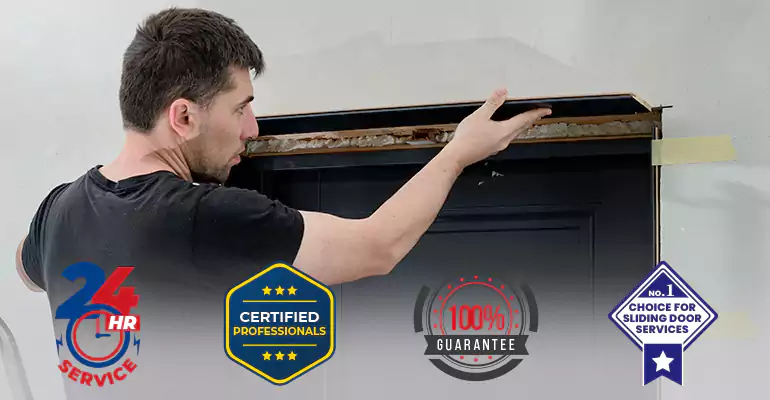 Wood Door Crack and Hole Repair in Deerfield Beach